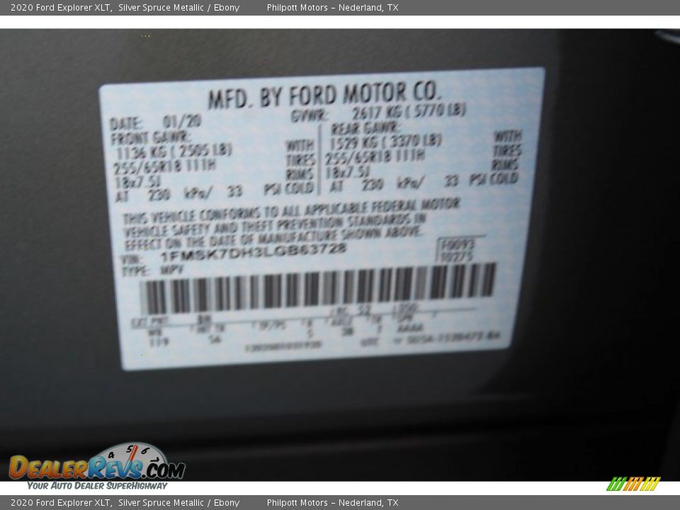 2020 Ford Explorer XLT Silver Spruce Metallic / Ebony Photo #26