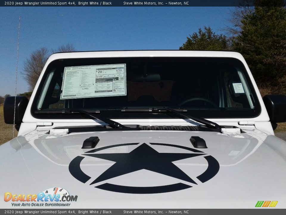 2020 Jeep Wrangler Unlimited Sport 4x4 Bright White / Black Photo #4