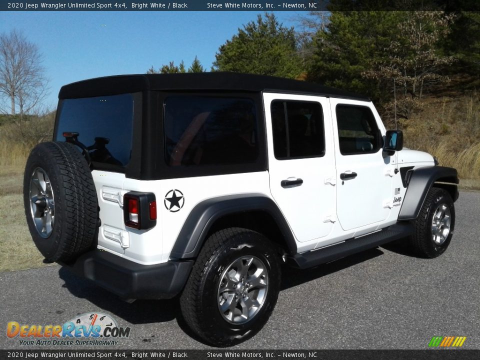 2020 Jeep Wrangler Unlimited Sport 4x4 Bright White / Black Photo #7