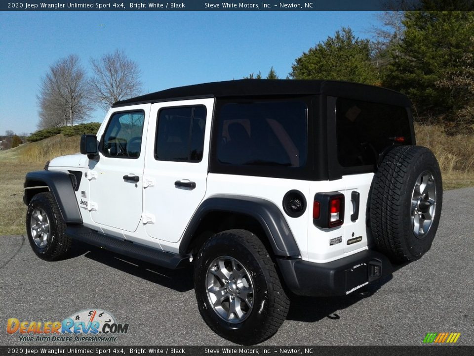 2020 Jeep Wrangler Unlimited Sport 4x4 Bright White / Black Photo #9