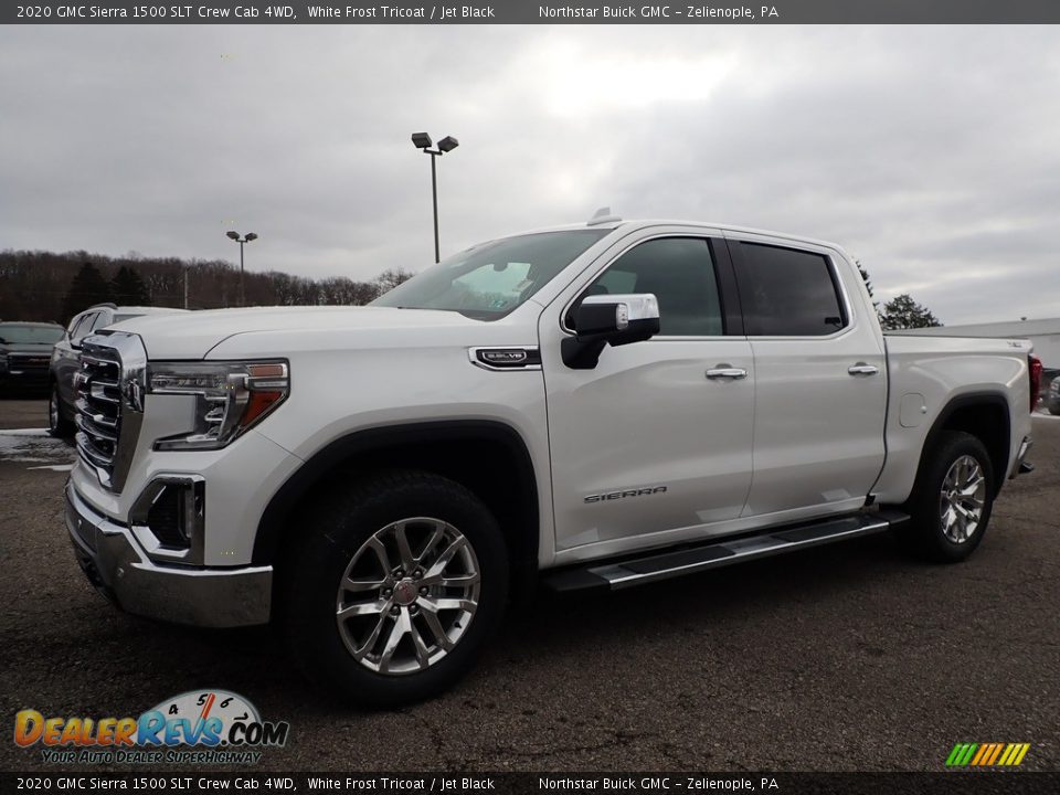 2020 GMC Sierra 1500 SLT Crew Cab 4WD White Frost Tricoat / Jet Black Photo #1