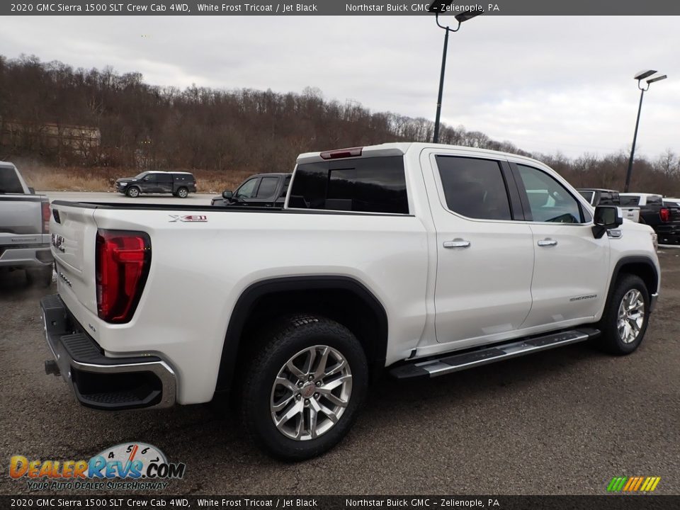 2020 GMC Sierra 1500 SLT Crew Cab 4WD White Frost Tricoat / Jet Black Photo #5