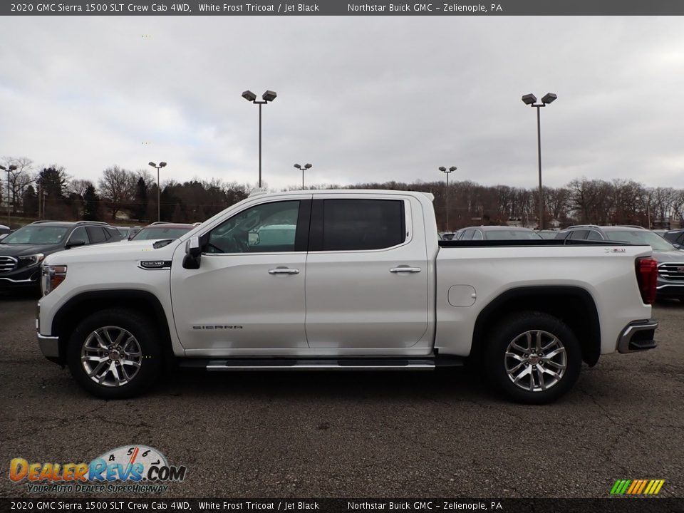 2020 GMC Sierra 1500 SLT Crew Cab 4WD White Frost Tricoat / Jet Black Photo #8