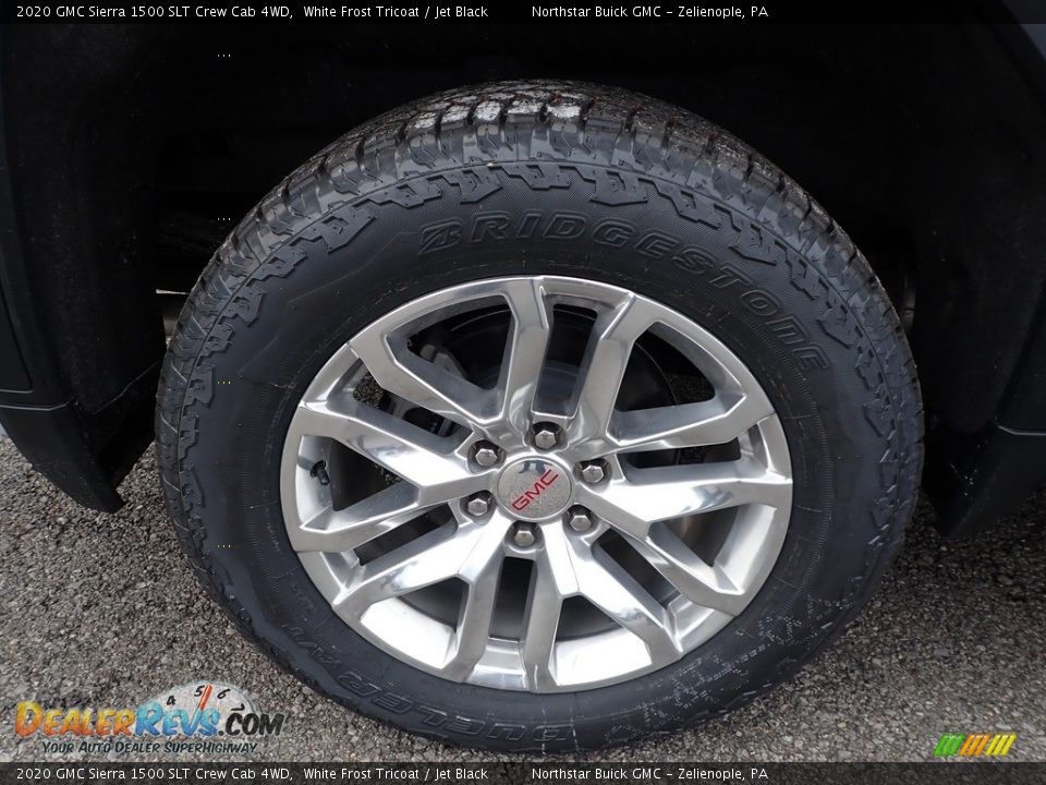 2020 GMC Sierra 1500 SLT Crew Cab 4WD White Frost Tricoat / Jet Black Photo #9