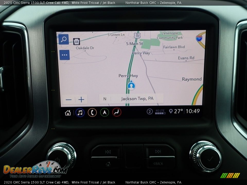 2020 GMC Sierra 1500 SLT Crew Cab 4WD White Frost Tricoat / Jet Black Photo #18