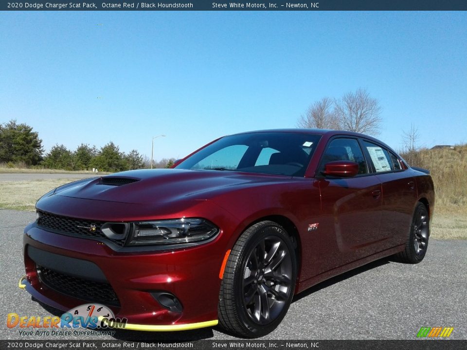 2020 Dodge Charger Scat Pack Octane Red / Black Houndstooth Photo #2