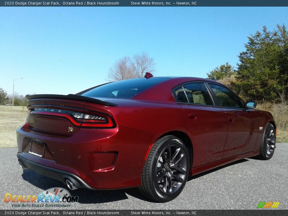 2020 Dodge Charger Scat Pack Octane Red / Black Houndstooth Photo #6
