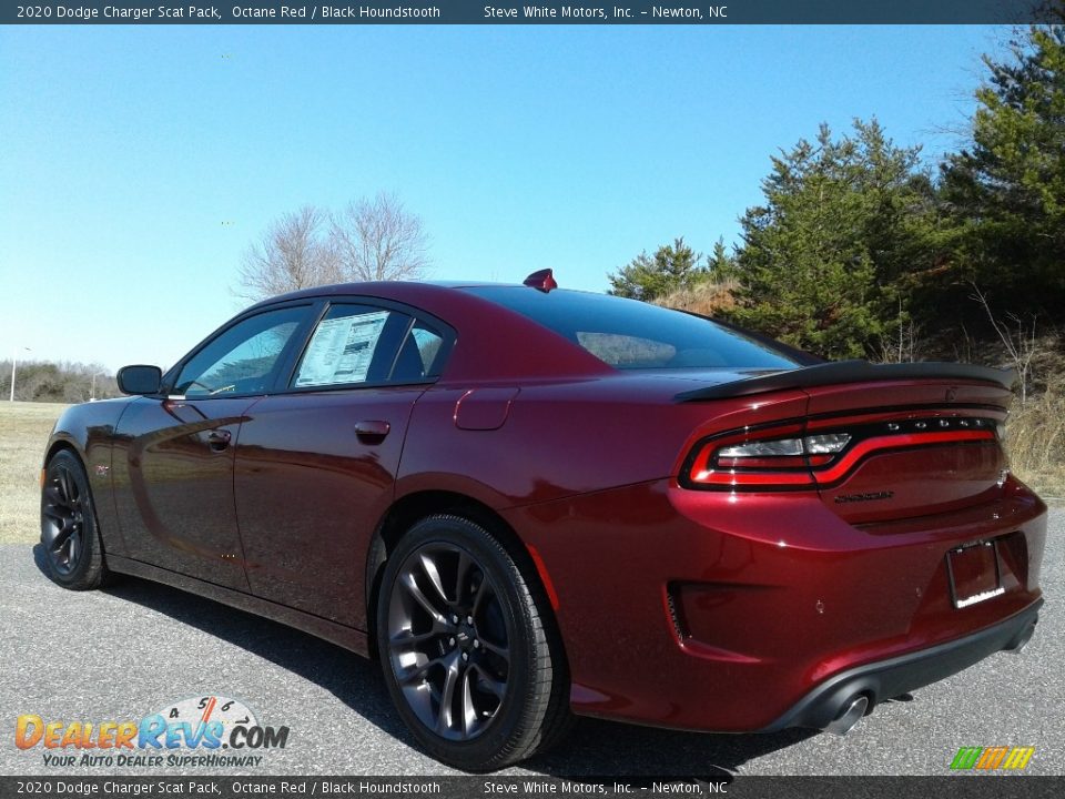 2020 Dodge Charger Scat Pack Octane Red / Black Houndstooth Photo #8