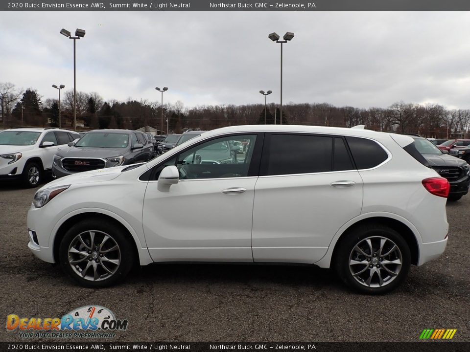 2020 Buick Envision Essence AWD Summit White / Light Neutral Photo #9