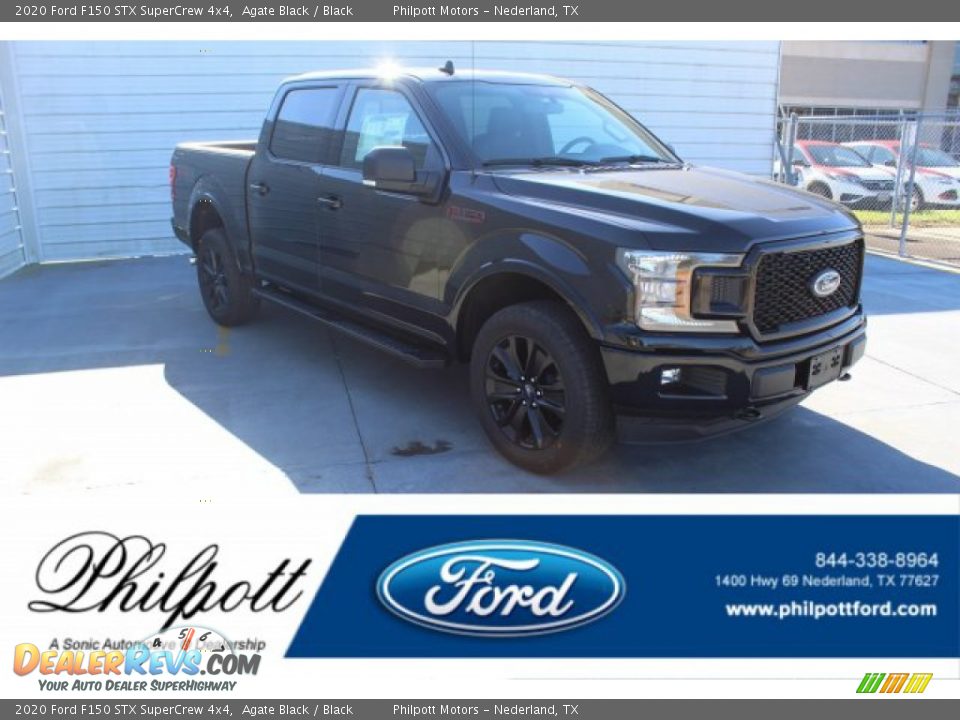 2020 Ford F150 STX SuperCrew 4x4 Agate Black / Black Photo #1