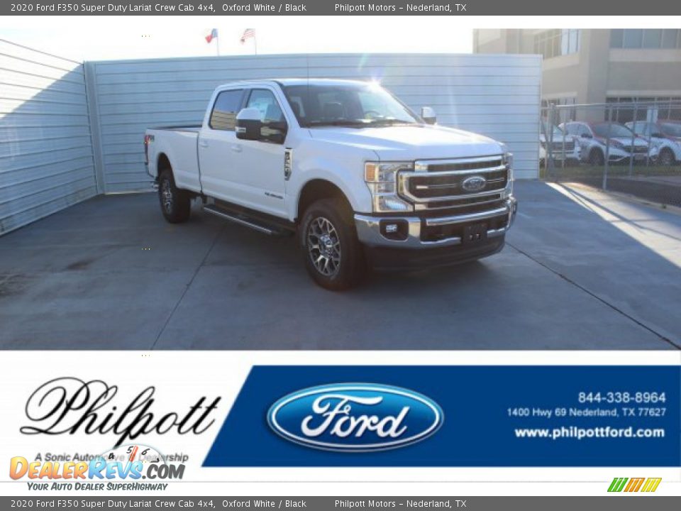 2020 Ford F350 Super Duty Lariat Crew Cab 4x4 Oxford White / Black Photo #1