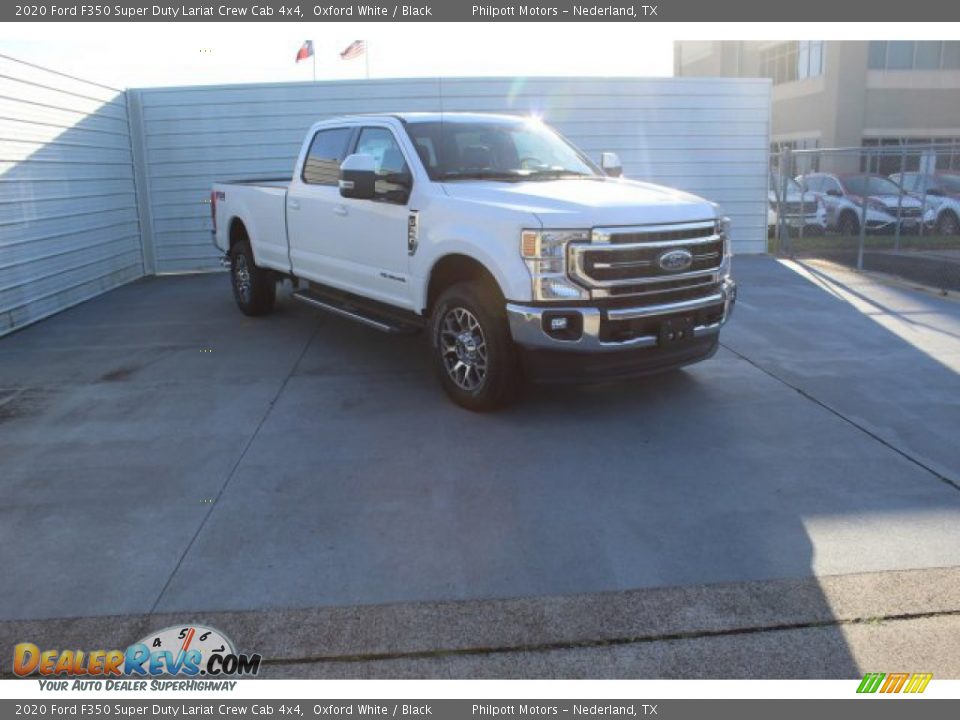 2020 Ford F350 Super Duty Lariat Crew Cab 4x4 Oxford White / Black Photo #2