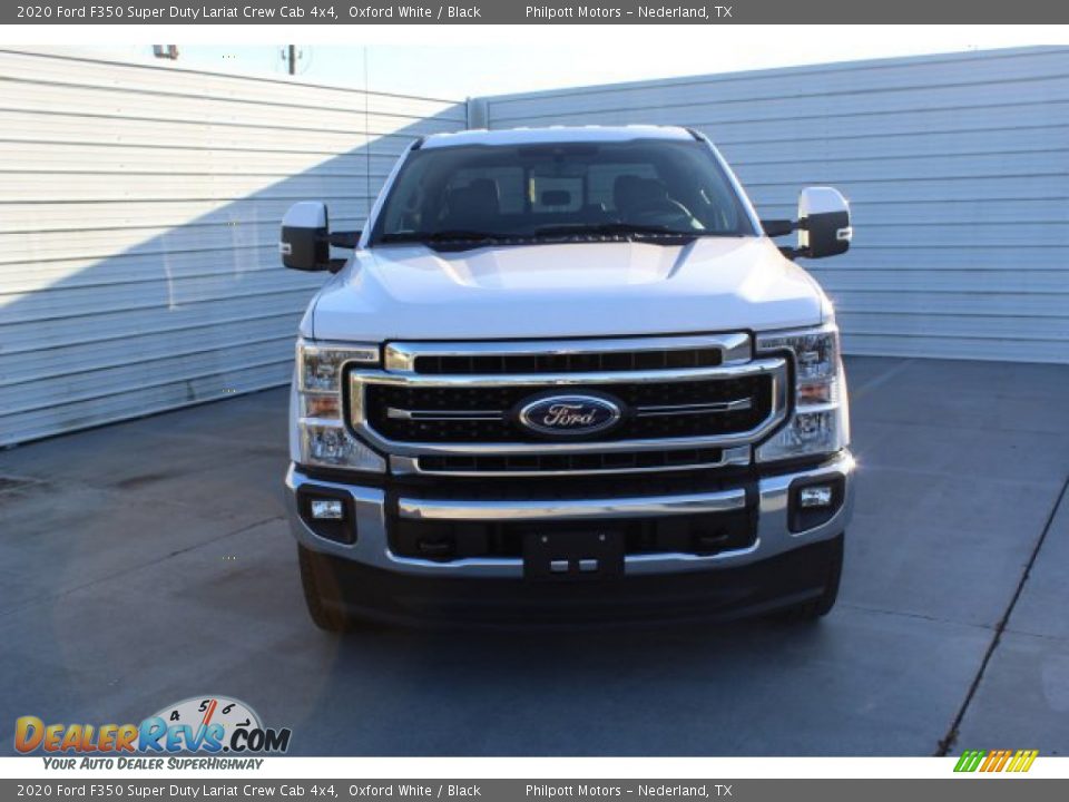 2020 Ford F350 Super Duty Lariat Crew Cab 4x4 Oxford White / Black Photo #3