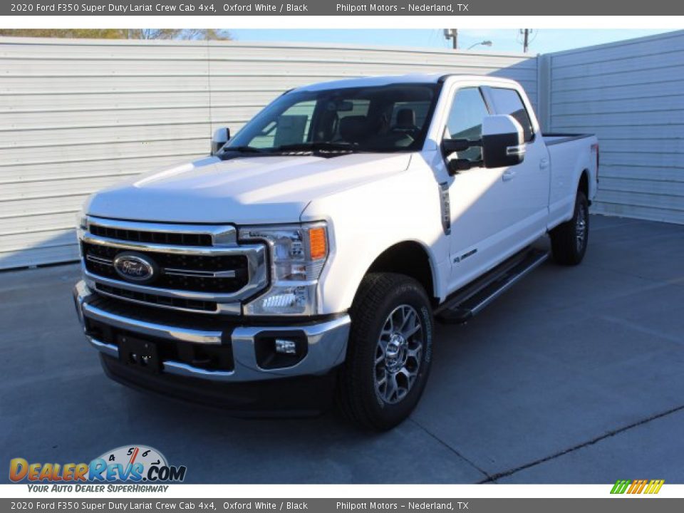 2020 Ford F350 Super Duty Lariat Crew Cab 4x4 Oxford White / Black Photo #4