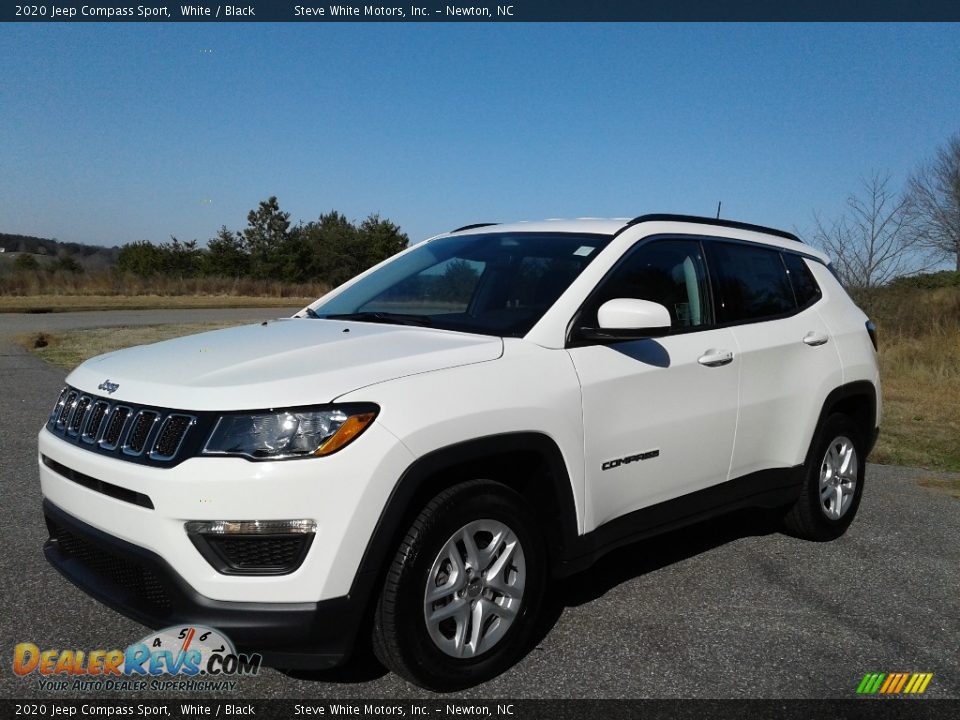2020 Jeep Compass Sport White / Black Photo #2