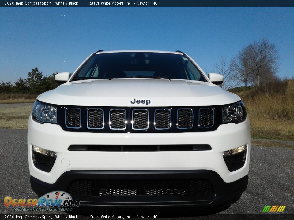 2020 Jeep Compass Sport White / Black Photo #3