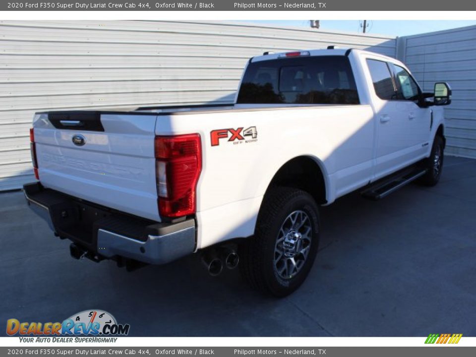 2020 Ford F350 Super Duty Lariat Crew Cab 4x4 Oxford White / Black Photo #8