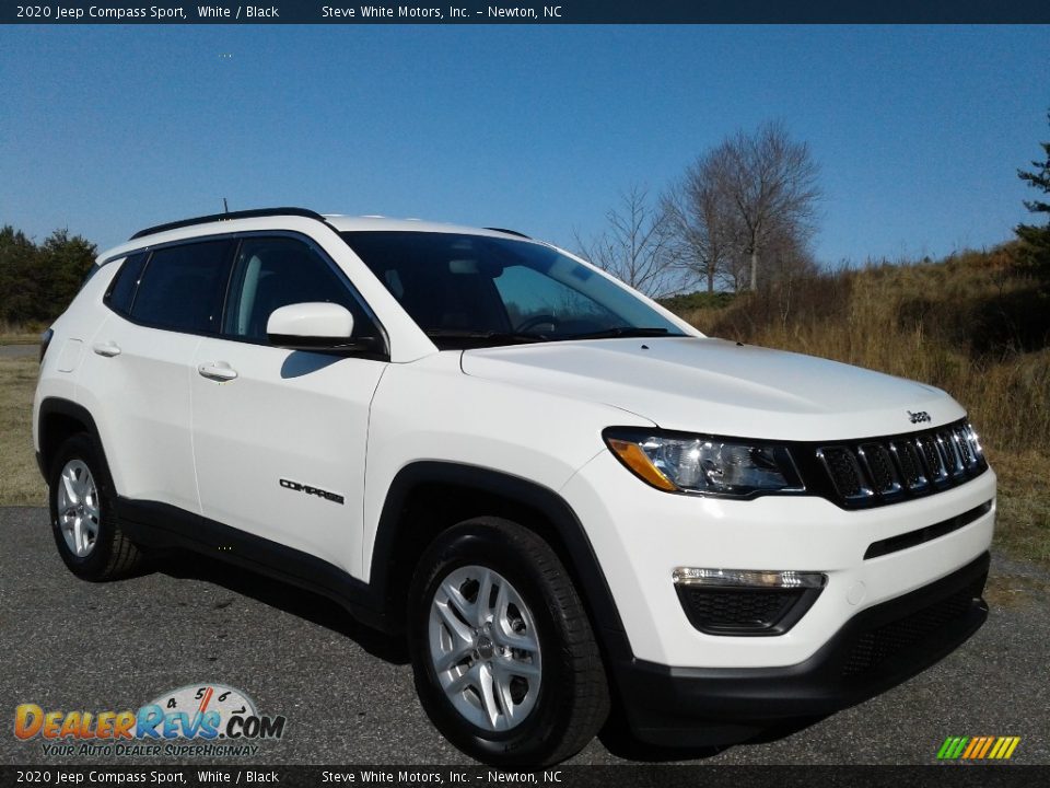 2020 Jeep Compass Sport White / Black Photo #4