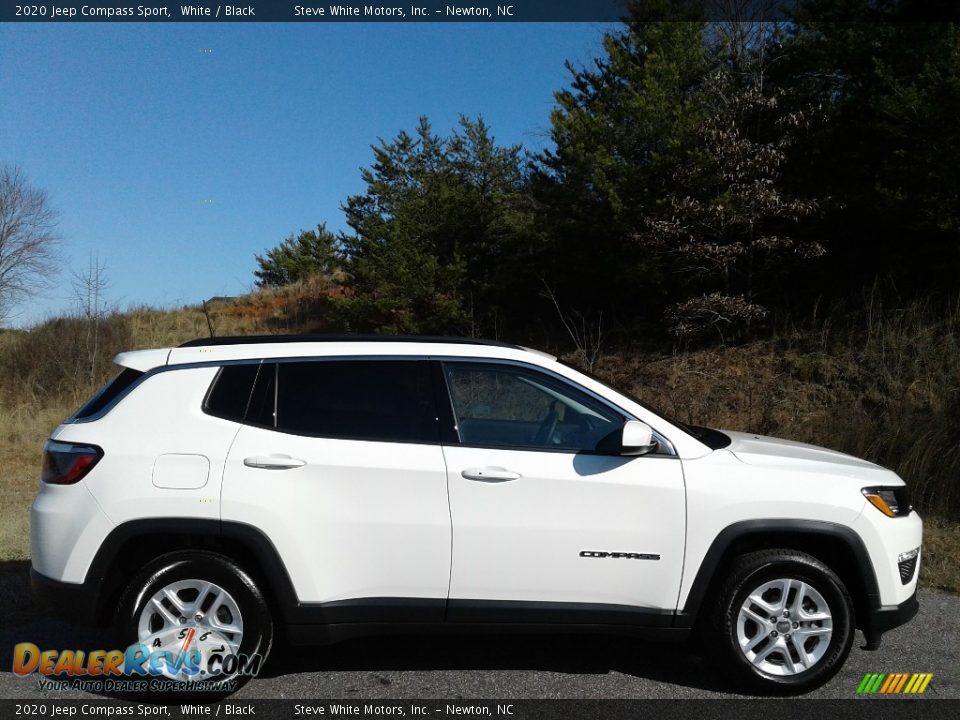 2020 Jeep Compass Sport White / Black Photo #5