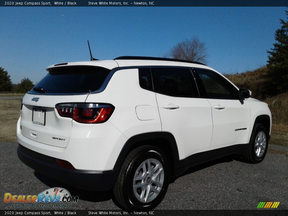 2020 Jeep Compass Sport White / Black Photo #6