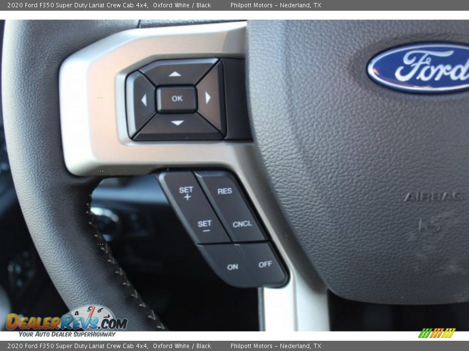 2020 Ford F350 Super Duty Lariat Crew Cab 4x4 Oxford White / Black Photo #12