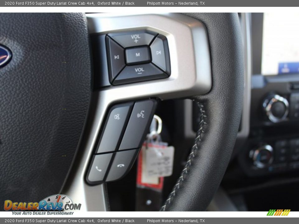 2020 Ford F350 Super Duty Lariat Crew Cab 4x4 Oxford White / Black Photo #13