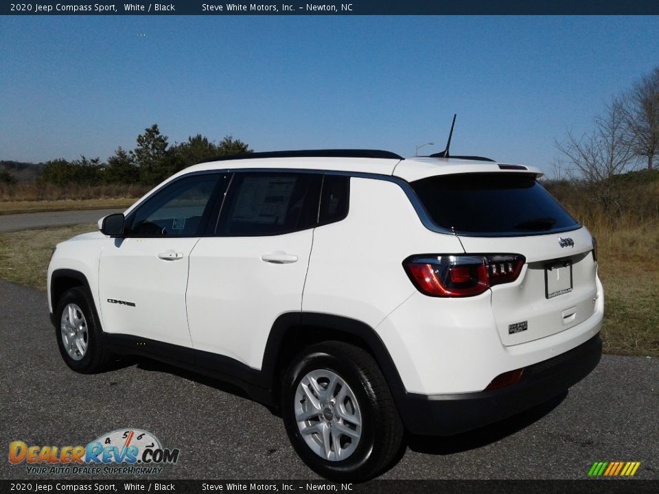 2020 Jeep Compass Sport White / Black Photo #8