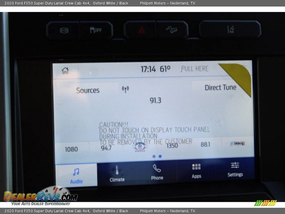 2020 Ford F350 Super Duty Lariat Crew Cab 4x4 Oxford White / Black Photo #16