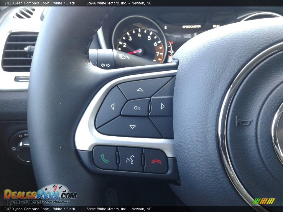 2020 Jeep Compass Sport White / Black Photo #19