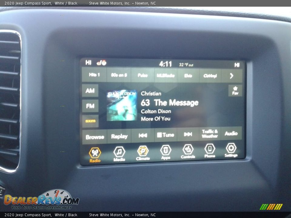 2020 Jeep Compass Sport White / Black Photo #22