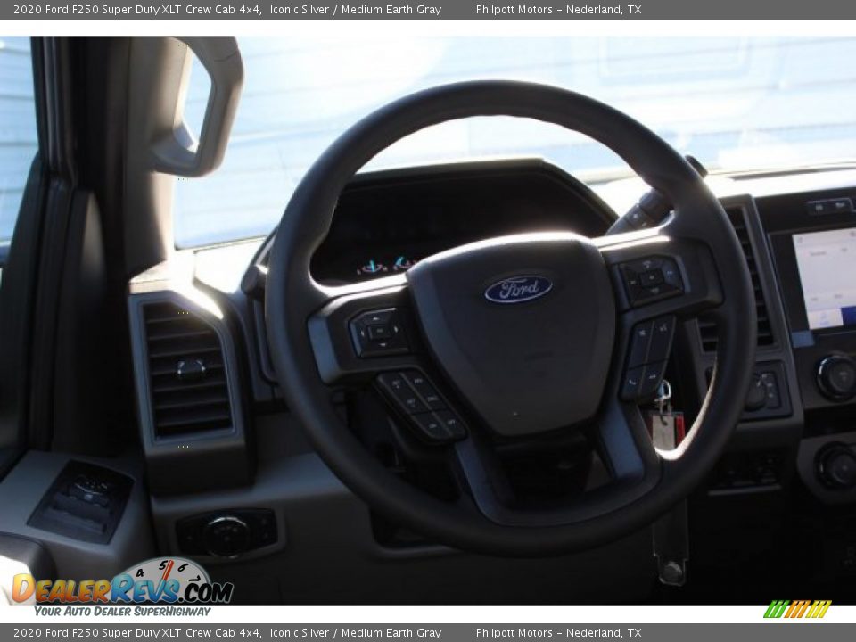 2020 Ford F250 Super Duty XLT Crew Cab 4x4 Iconic Silver / Medium Earth Gray Photo #21