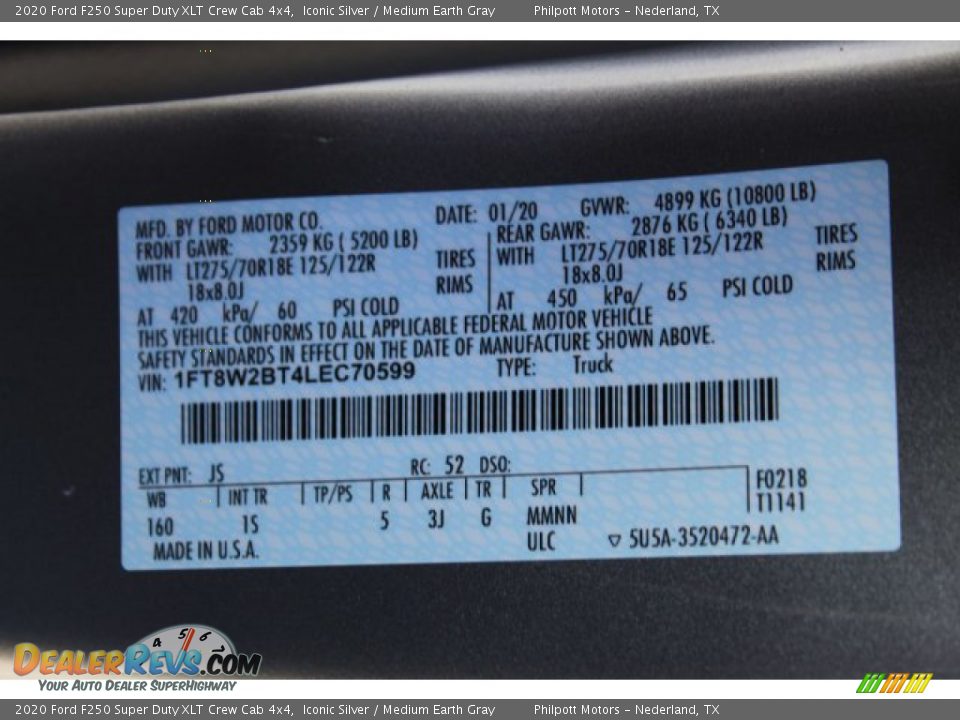 2020 Ford F250 Super Duty XLT Crew Cab 4x4 Iconic Silver / Medium Earth Gray Photo #24