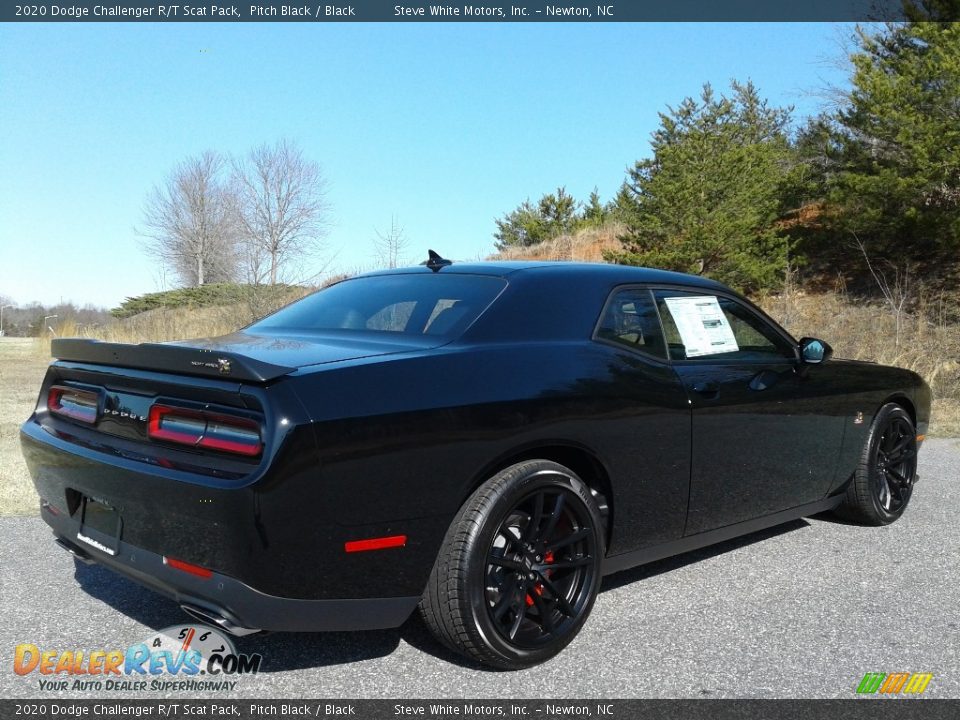 2020 Dodge Challenger R/T Scat Pack Pitch Black / Black Photo #7