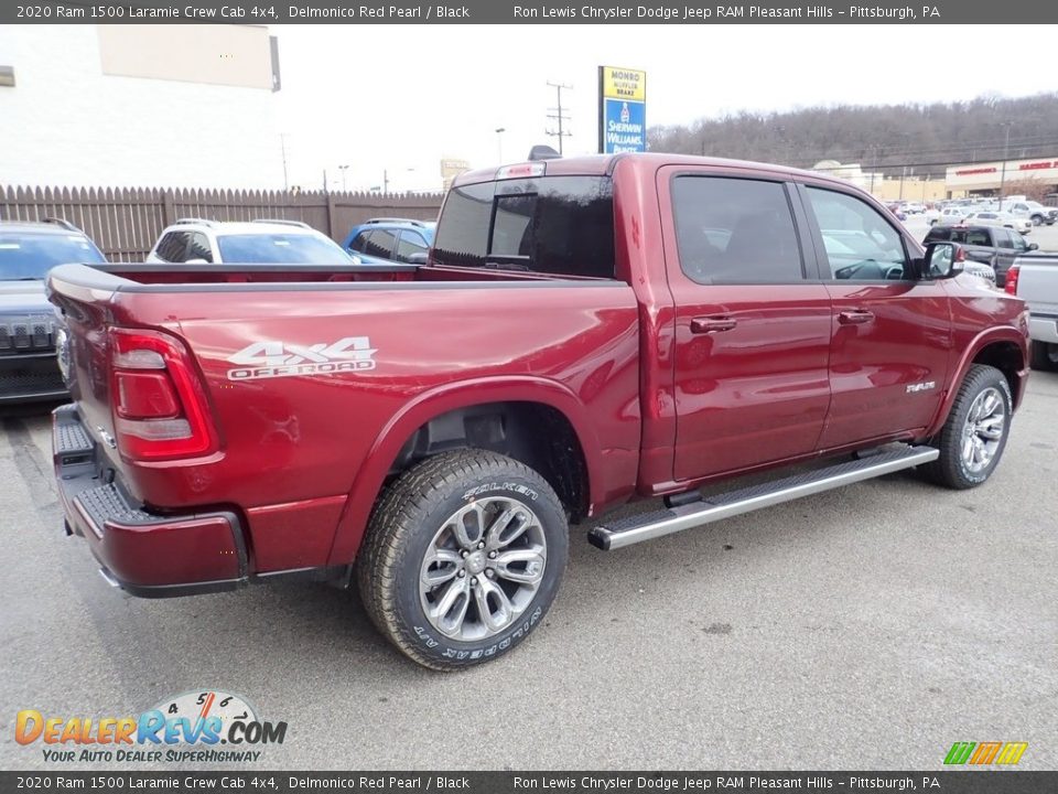 2020 Ram 1500 Laramie Crew Cab 4x4 Delmonico Red Pearl / Black Photo #5