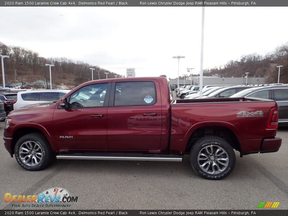 2020 Ram 1500 Laramie Crew Cab 4x4 Delmonico Red Pearl / Black Photo #8