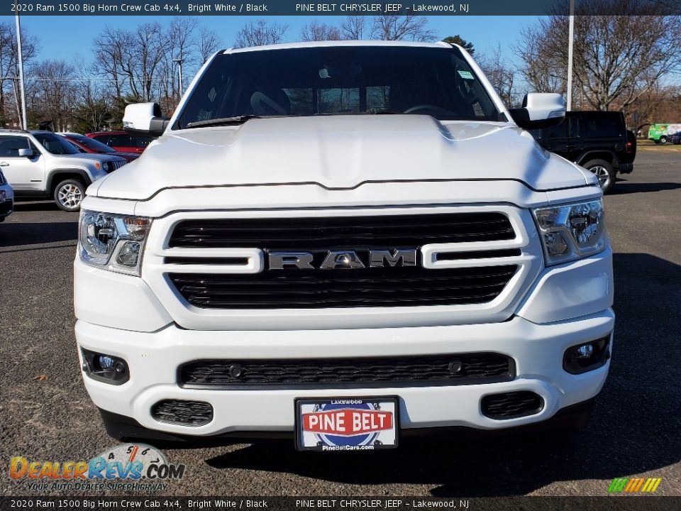 2020 Ram 1500 Big Horn Crew Cab 4x4 Bright White / Black Photo #2