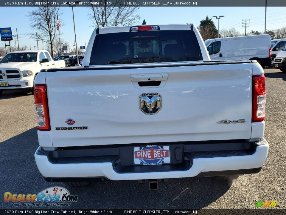 2020 Ram 1500 Big Horn Crew Cab 4x4 Bright White / Black Photo #5