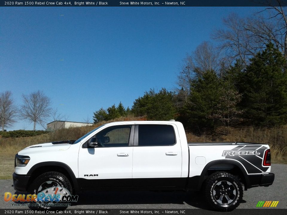 Bright White 2020 Ram 1500 Rebel Crew Cab 4x4 Photo #1