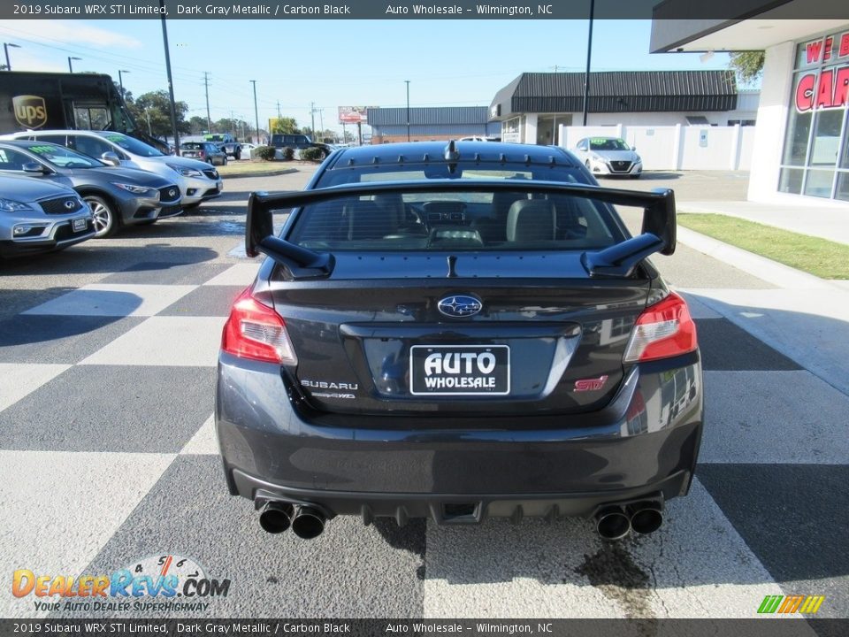 2019 Subaru WRX STI Limited Dark Gray Metallic / Carbon Black Photo #4