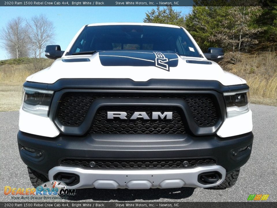 Bright White 2020 Ram 1500 Rebel Crew Cab 4x4 Photo #3