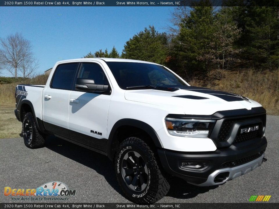 Bright White 2020 Ram 1500 Rebel Crew Cab 4x4 Photo #5