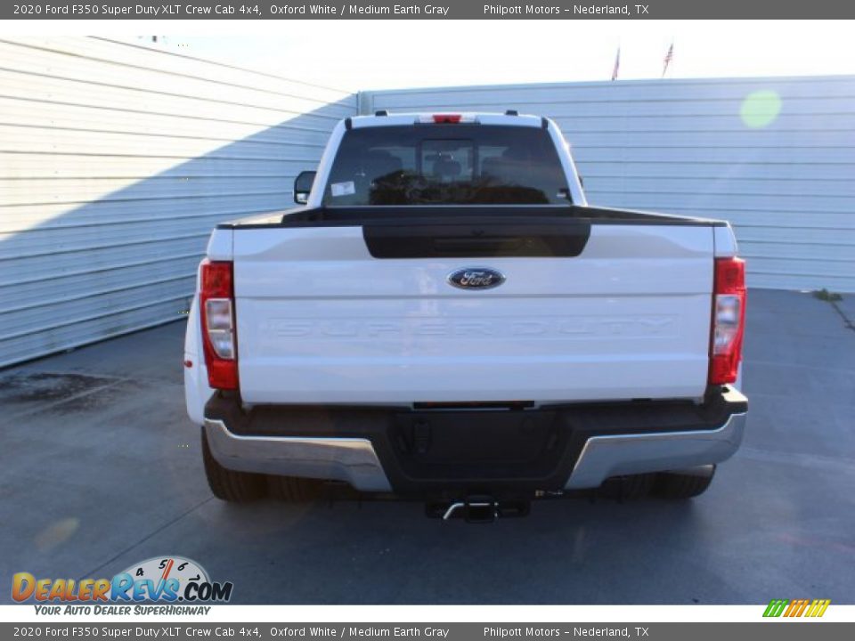2020 Ford F350 Super Duty XLT Crew Cab 4x4 Oxford White / Medium Earth Gray Photo #7