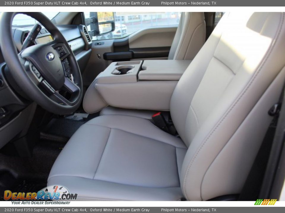 2020 Ford F350 Super Duty XLT Crew Cab 4x4 Oxford White / Medium Earth Gray Photo #10