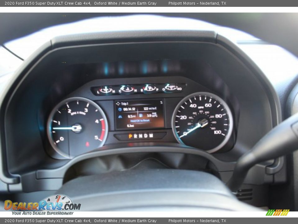 2020 Ford F350 Super Duty XLT Crew Cab 4x4 Oxford White / Medium Earth Gray Photo #13