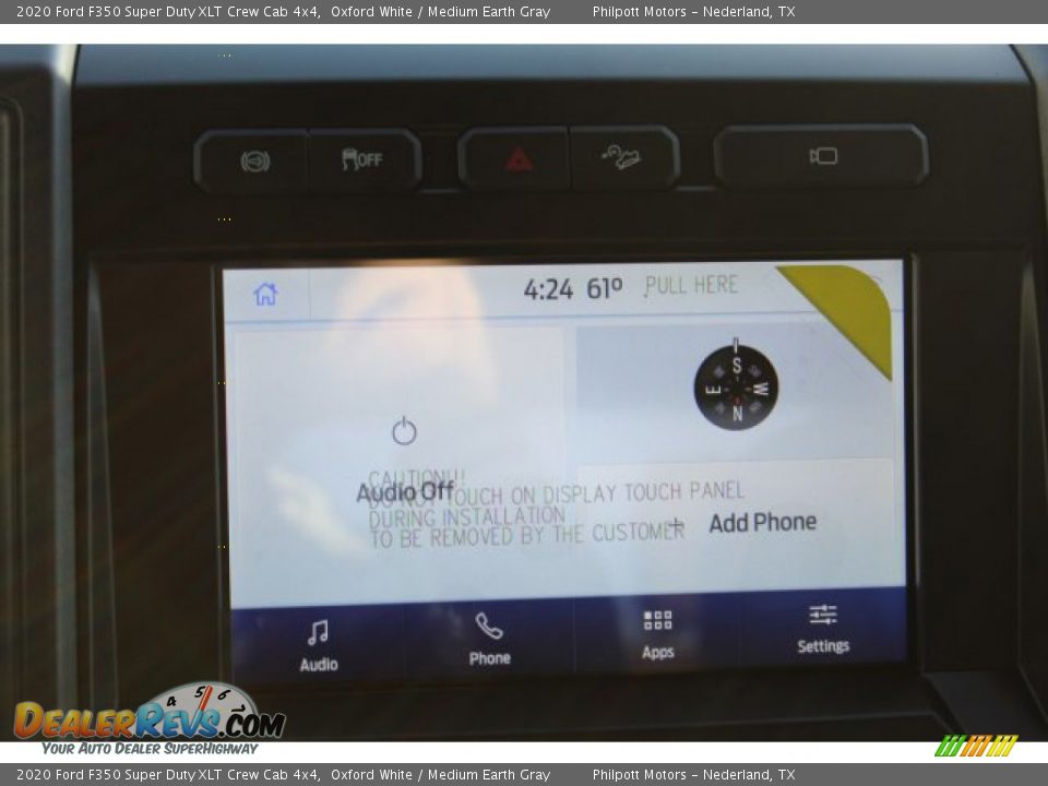 2020 Ford F350 Super Duty XLT Crew Cab 4x4 Oxford White / Medium Earth Gray Photo #15