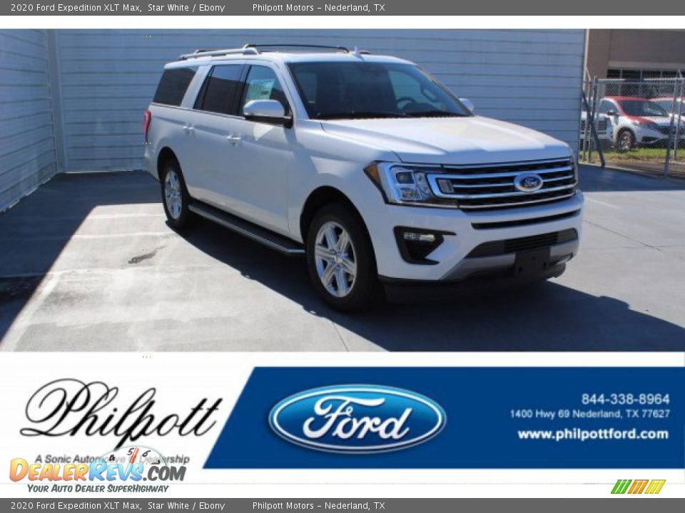 2020 Ford Expedition XLT Max Star White / Ebony Photo #1