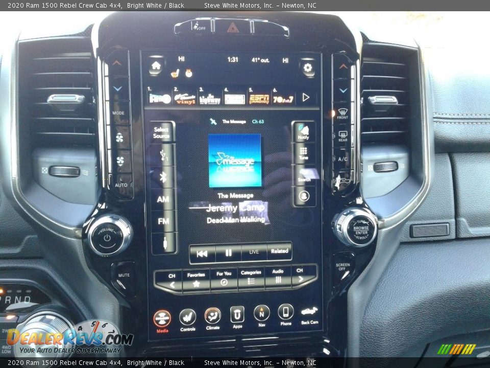 2020 Ram 1500 Rebel Crew Cab 4x4 Bright White / Black Photo #29