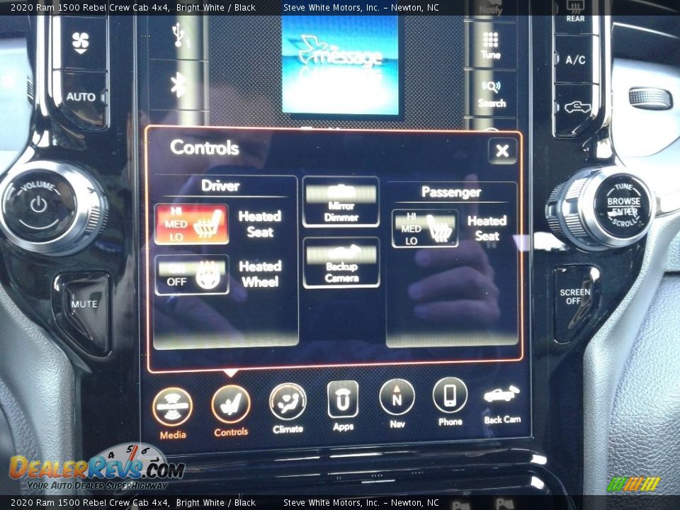 2020 Ram 1500 Rebel Crew Cab 4x4 Bright White / Black Photo #31