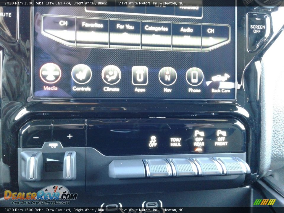 2020 Ram 1500 Rebel Crew Cab 4x4 Bright White / Black Photo #33