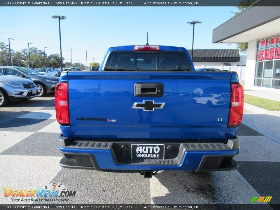 2019 Chevrolet Colorado LT Crew Cab 4x4 Kinetic Blue Metallic / Jet Black Photo #4